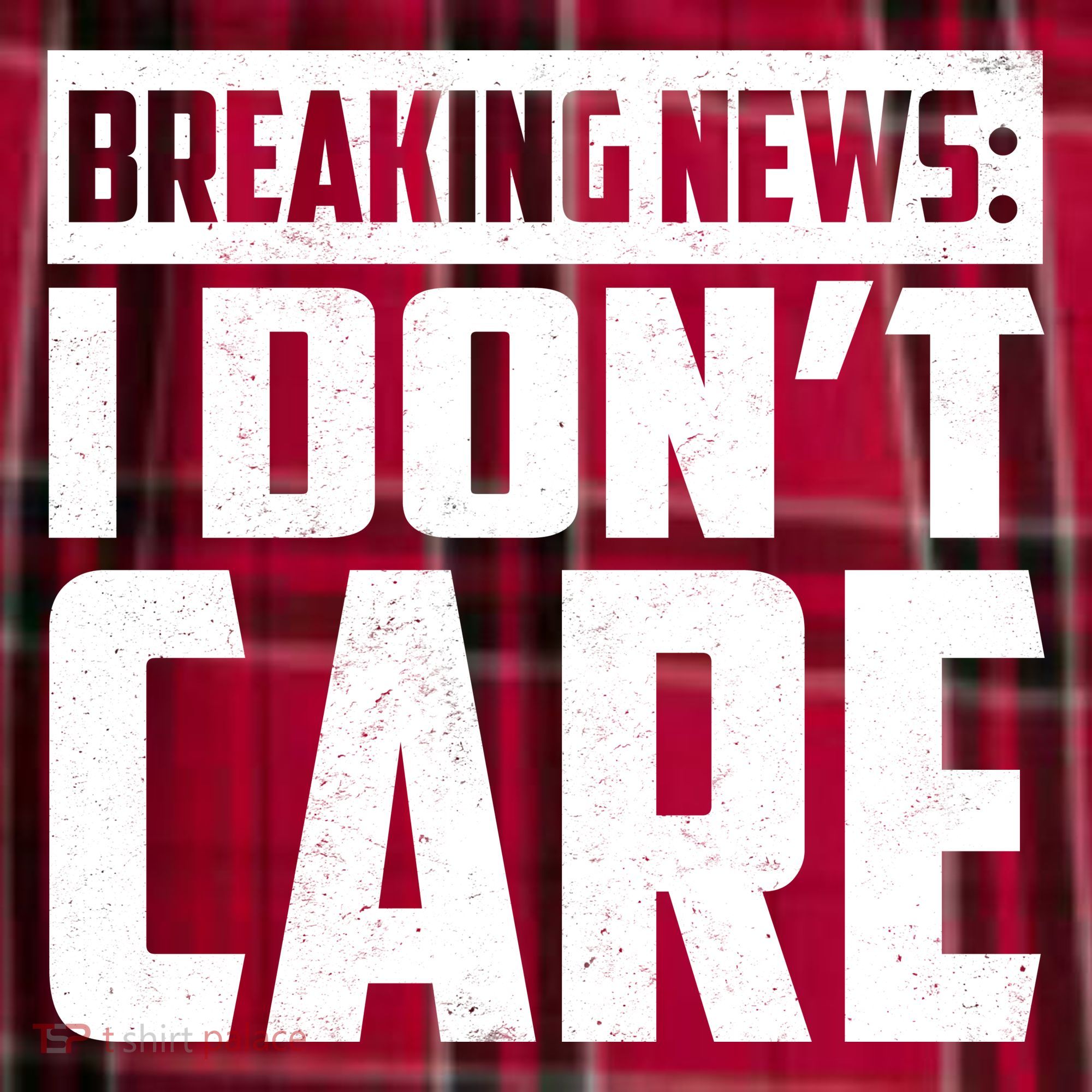 Funny Breaking News I Don't Care Men's Flannel Plaid Pajama Pants