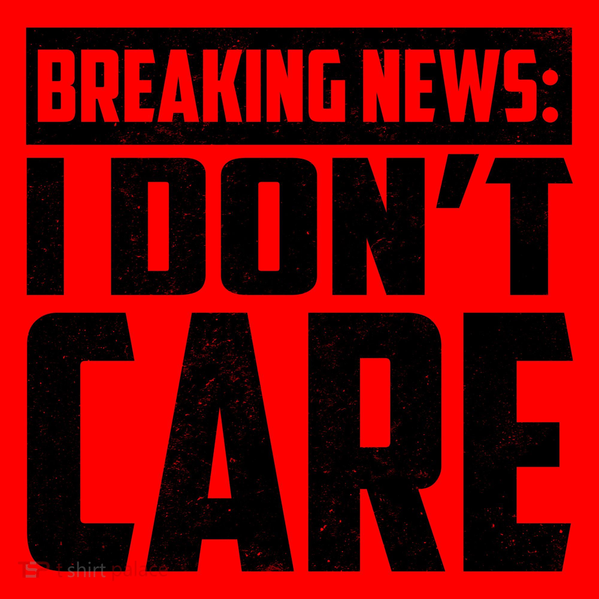 Funny Breaking News I Don't Care Santa Hat