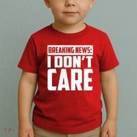 Funny Breaking News I Don't Care Toddler T-Shirt thumb 2