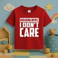 Funny Breaking News I Don't Care Toddler T-Shirt thumb 3
