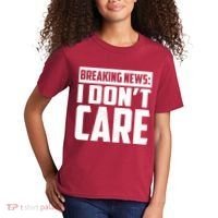 Funny Breaking News I Don't Care Kids T-Shirt thumb 2