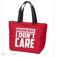 Funny Breaking News I Don't Care Tote Bag thumb 3