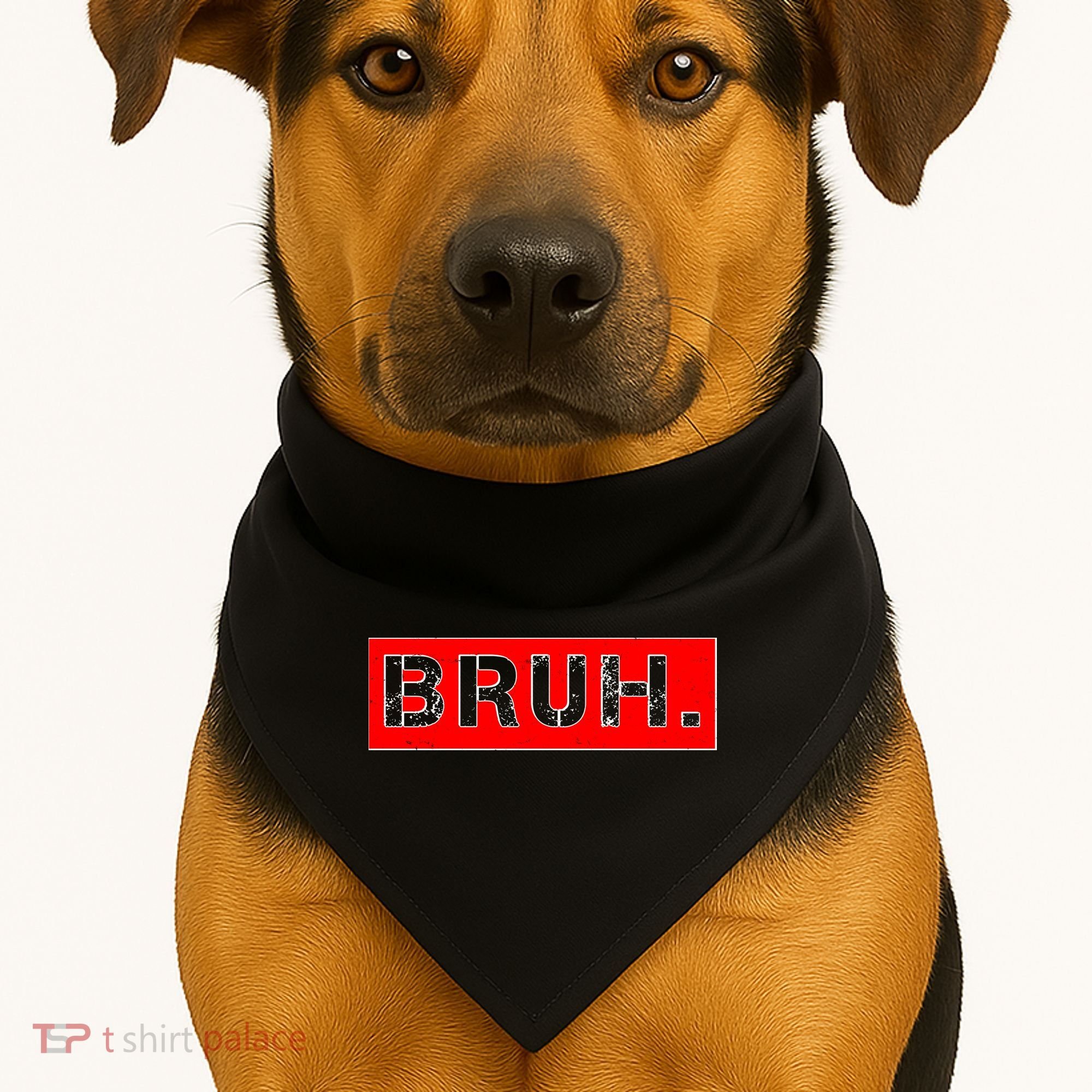 Funny Bruh Meme USA-Made Doggie Bandana
