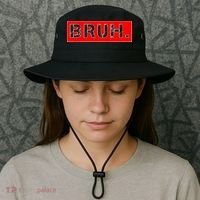 Funny Bruh Meme Bucket Hat thumb 3