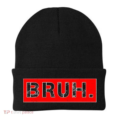Funny Bruh Meme Beanie