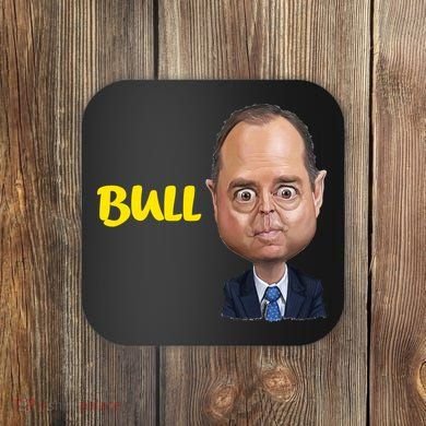 Funny Bull Schiff Meme Adam Schiff Coaster