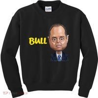 Funny Bull Schiff Meme Adam Schiff Kids Sweatshirt thumb 0