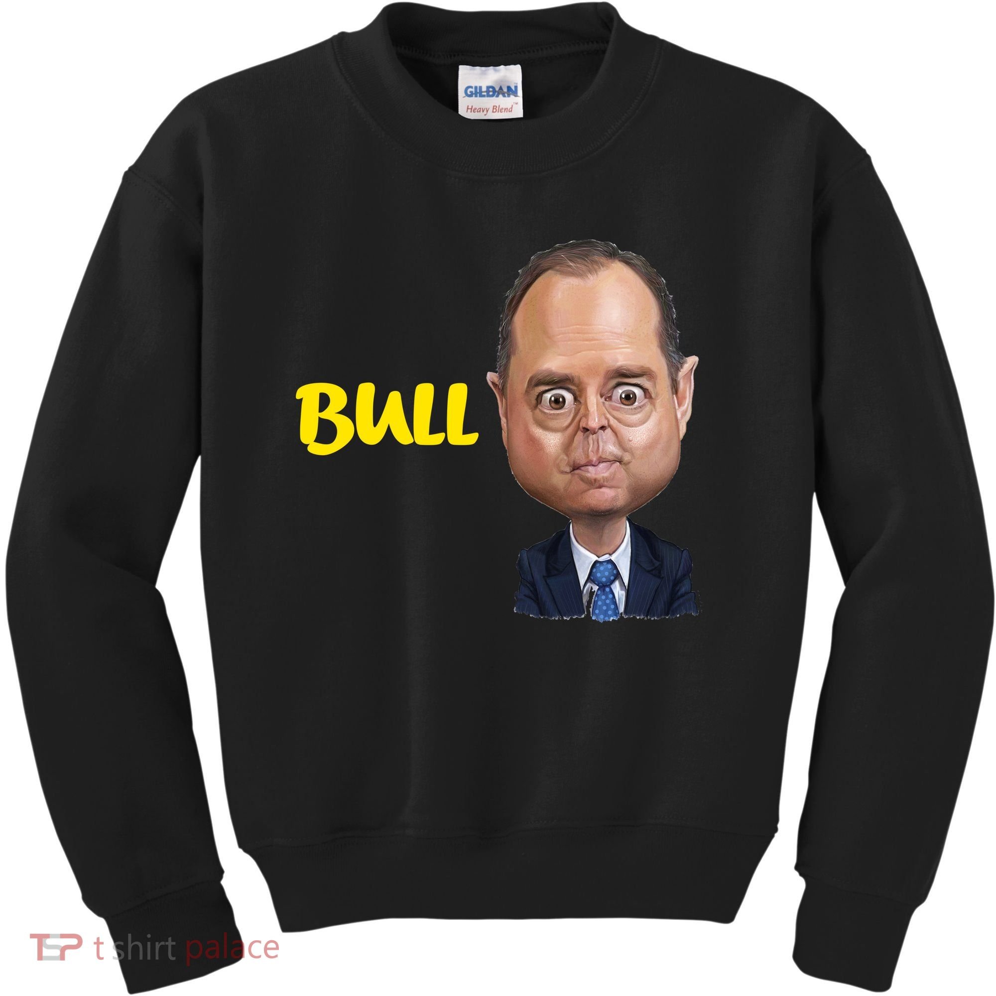 Funny Bull Schiff Meme Adam Schiff Kids Sweatshirt
