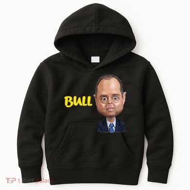 Funny Bull Schiff Meme Adam Schiff Kids Hoodie