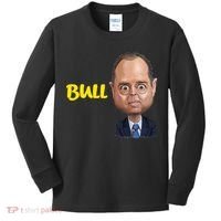 Funny Bull Schiff Meme Adam Schiff Kids Long Sleeve Shirt thumb 0