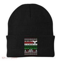 Funny Can I Refill Your Eggnog? Ugly Christmas Sweater Beanie thumb 0