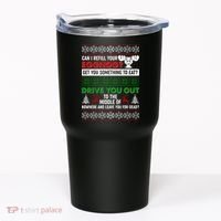 Funny Can I Refill Your Eggnog? Ugly Christmas Sweater Tumbler thumb 0