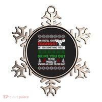 Funny Can I Refill Your Eggnog? Ugly Christmas Sweater Ornament thumb 0