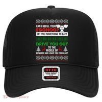 Funny Can I Refill Your Eggnog? Ugly Christmas Sweater Hat thumb 0