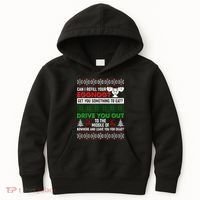 Funny Can I Refill Your Eggnog? Ugly Christmas Sweater Kids Hoodie thumb 0