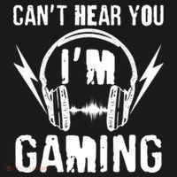Funny Can't Hear You I'm Gaming Doggie Tank thumb 4