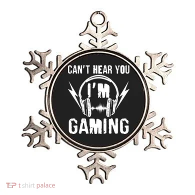 Funny Can't Hear You I'm Gaming Ornament