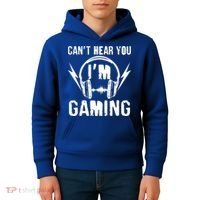 Funny Can't Hear You I'm Gaming Kids Hoodie thumb 4