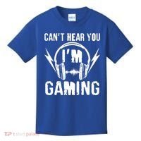 Funny Can't Hear You I'm Gaming Kids T-Shirt thumb 0