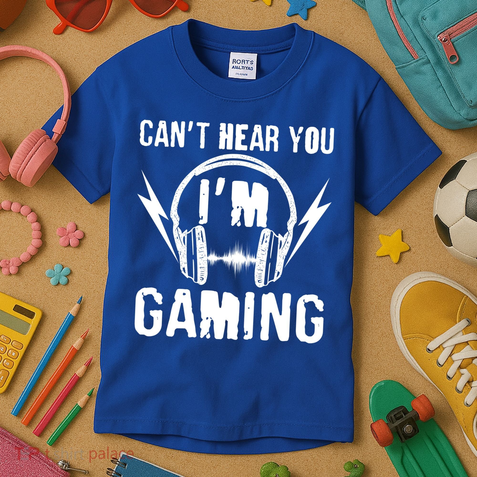 Funny Can't Hear You I'm Gaming Kids T-Shirt