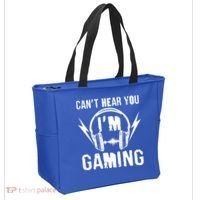 Funny Can't Hear You I'm Gaming Tote Bag thumb 2