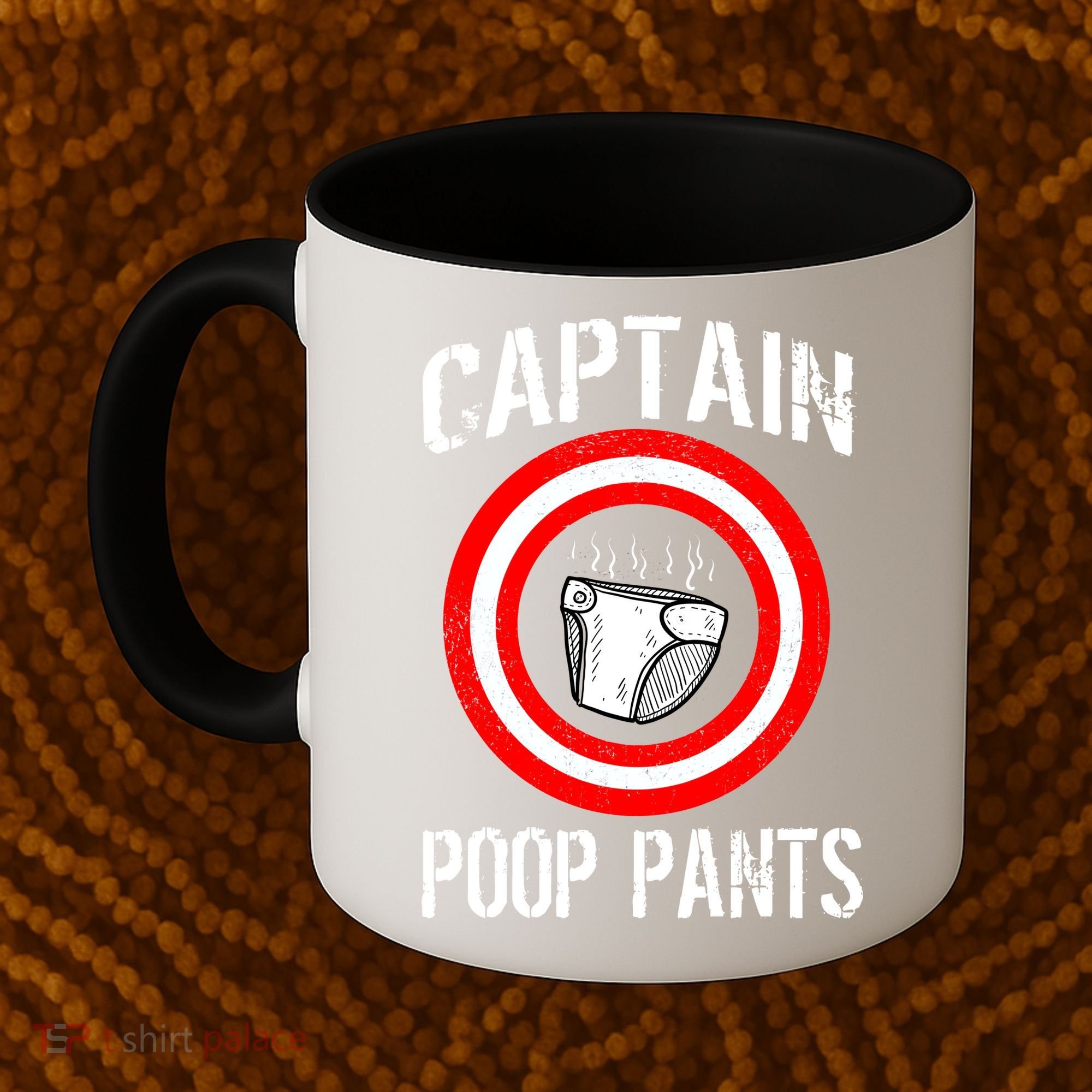 Funny Captain Poop Pants Coffee Mug