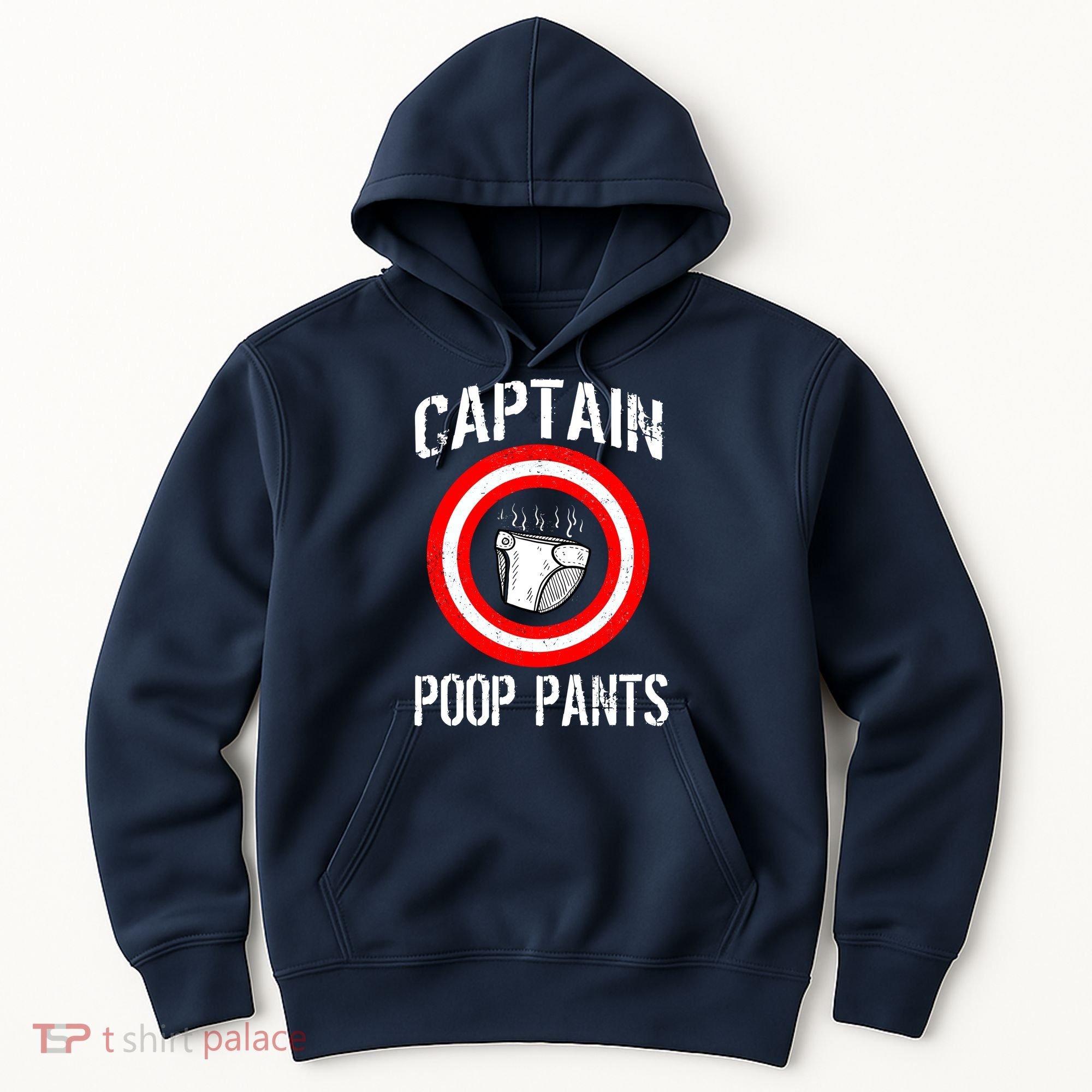 Funny Captain Poop Pants Hoodie