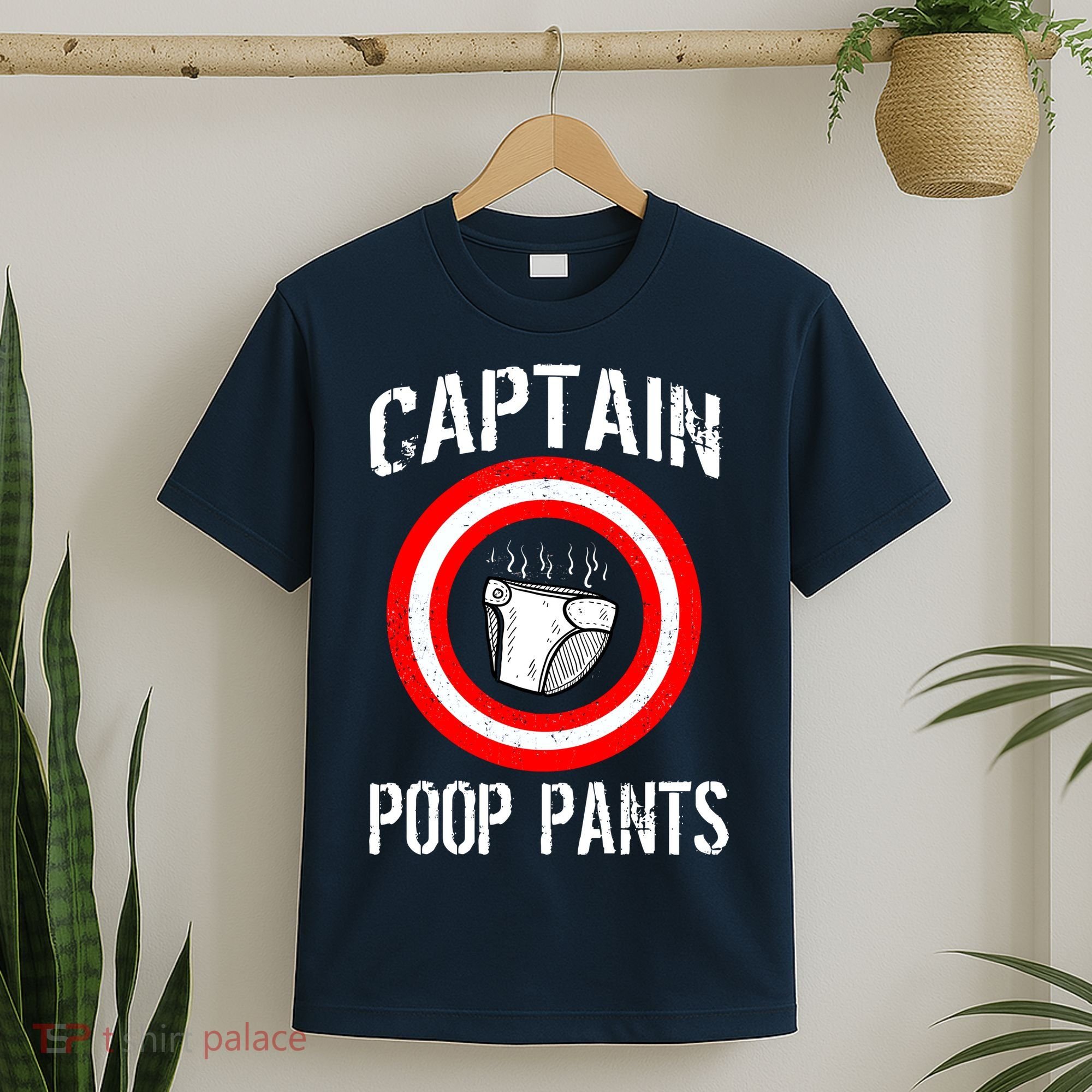 Funny Captain Poop Pants T-Shirt