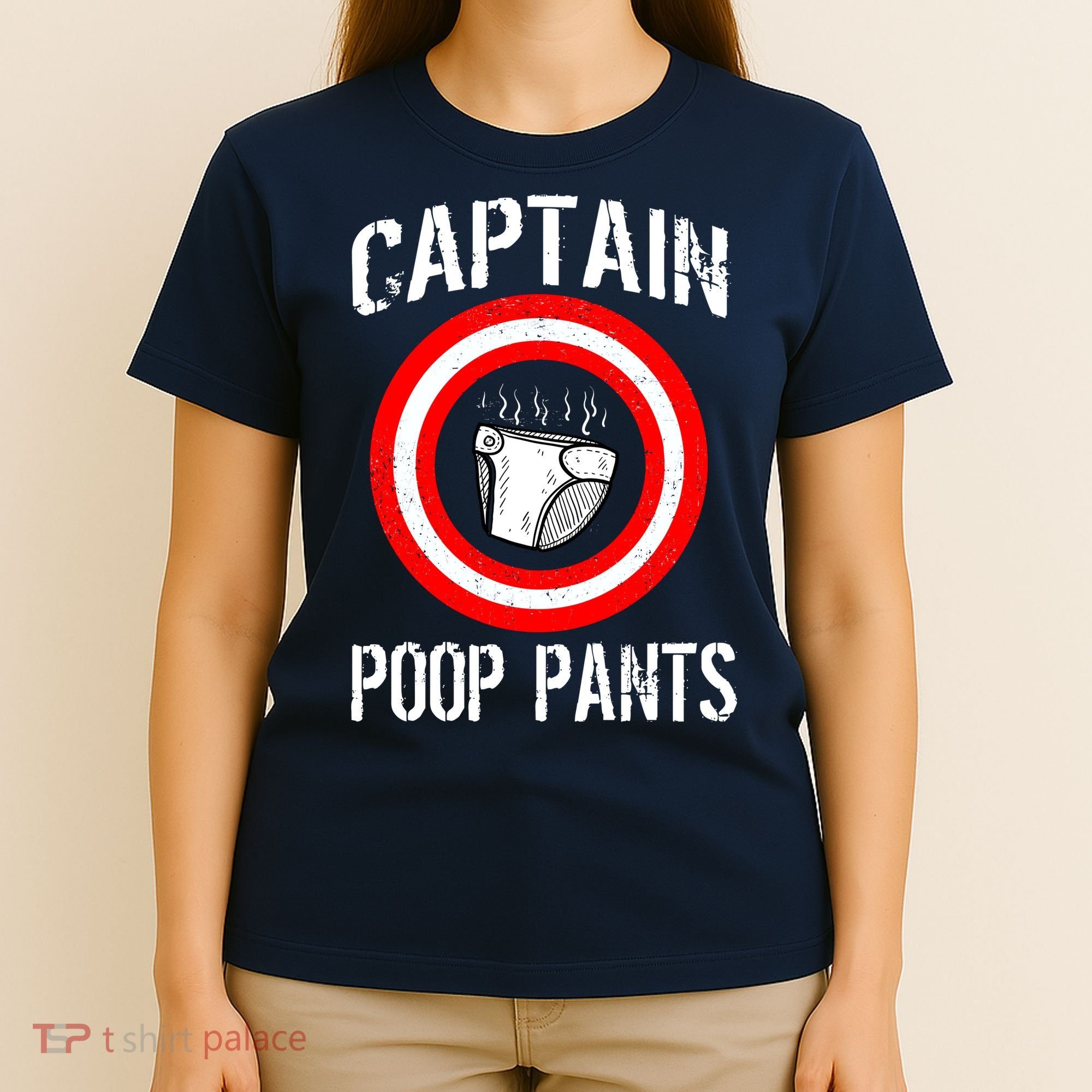 Funny Captain Poop Pants T-Shirt