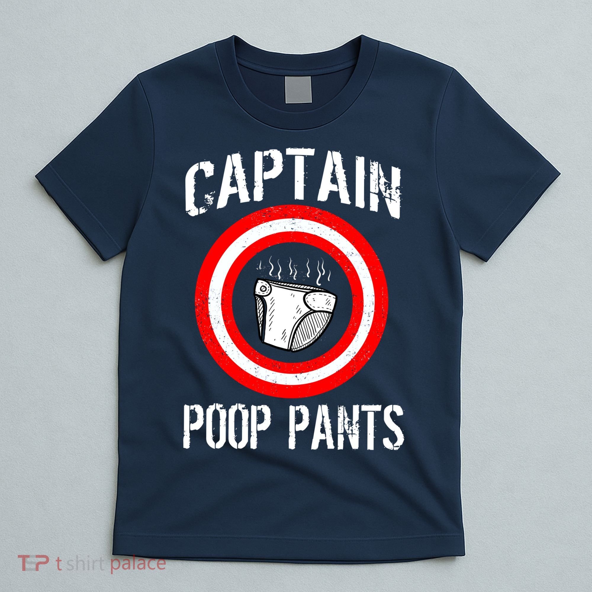 Funny Captain Poop Pants T-Shirt