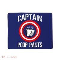 Funny Captain Poop Pants Mousepad thumb 0