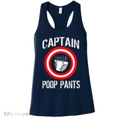 Funny Captain Poop Pants Women's Tank Top
