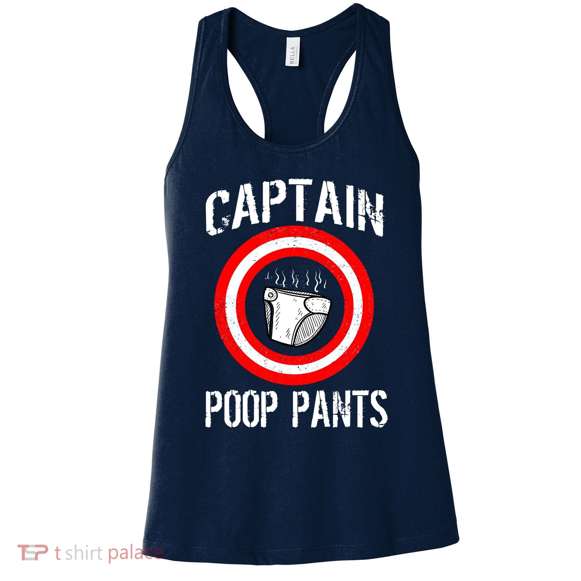 Funny Captain Poop Pants Women's Tank Top