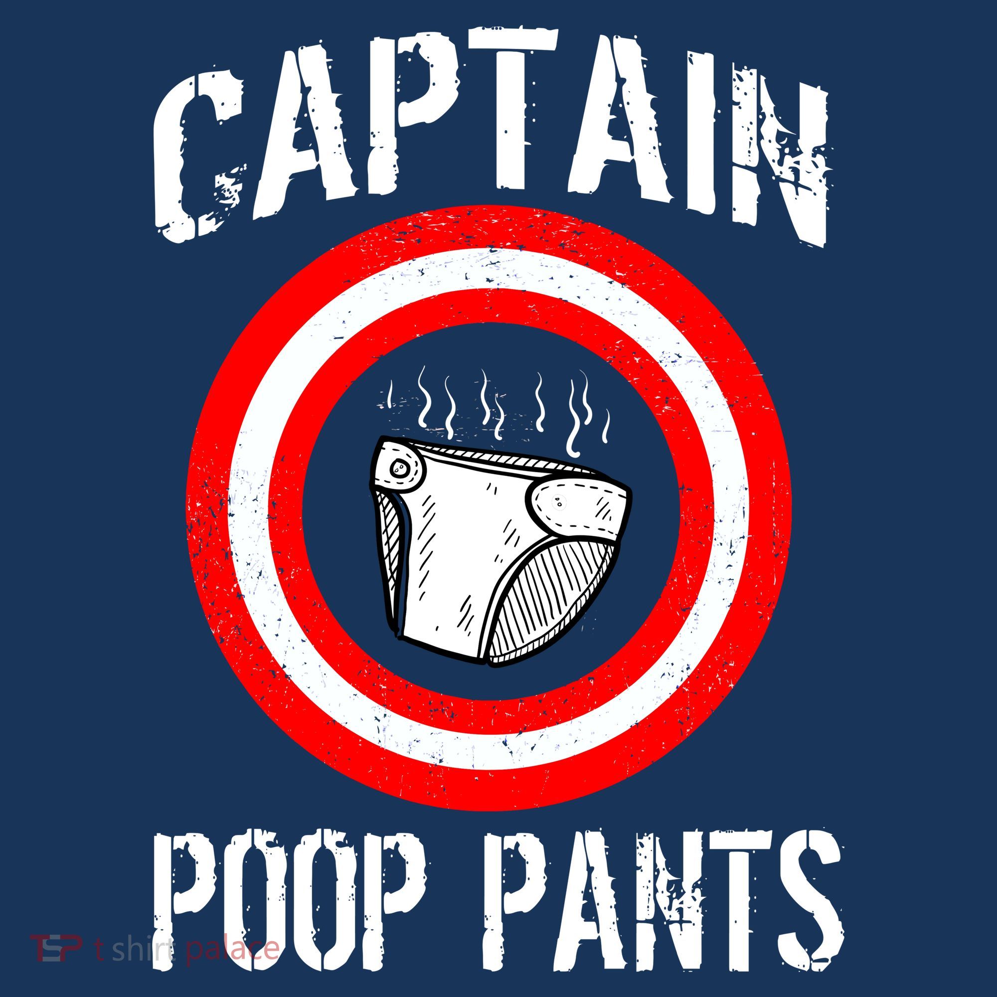 Funny Captain Poop Pants Tank Top