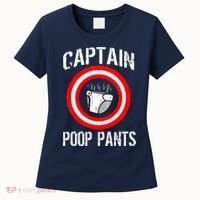 Funny Captain Poop Pants Women's T-Shirt thumb 0