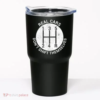 Funny Car Stick Shift Tumbler