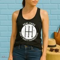 Funny Car Stick Shift Women's Tank Top thumb 2