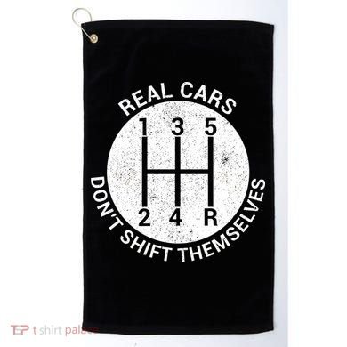Funny Car Stick Shift Golf Towel
