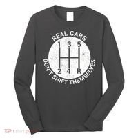 Funny Car Stick Shift Long Sleeve Shirt thumb 0