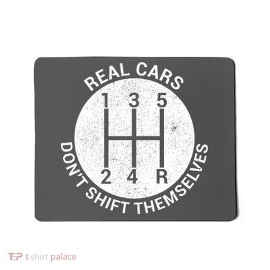 Funny Car Stick Shift Mousepad