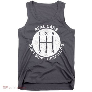 Funny Car Stick Shift Tank Top