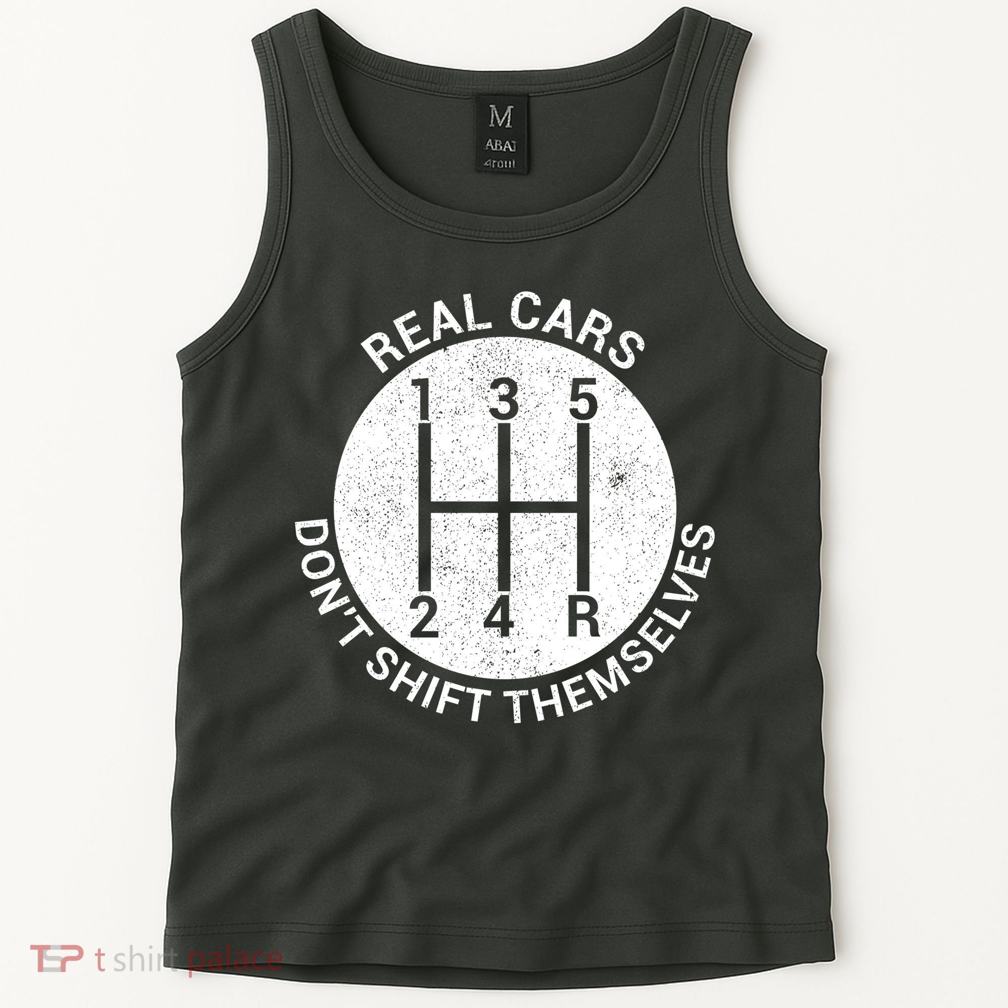 Funny Car Stick Shift Tank Top