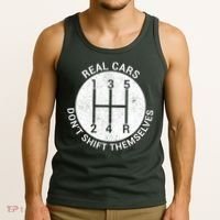 Funny Car Stick Shift Tank Top thumb 3