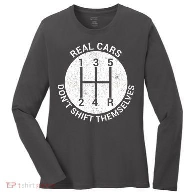 Funny Car Stick Shift Women's Long Sleeve Shirt