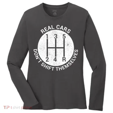 Funny Car Stick Shift Women's Long Sleeve Shirt