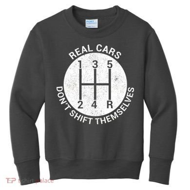 Funny Car Stick Shift Kids Sweatshirt