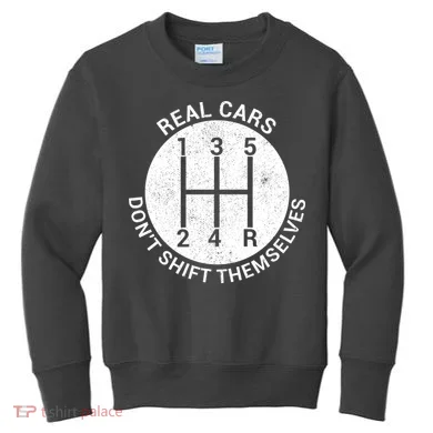Funny Car Stick Shift Kids Sweatshirt