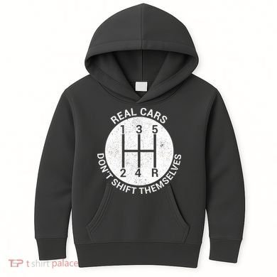 Funny Car Stick Shift Kids Hoodie