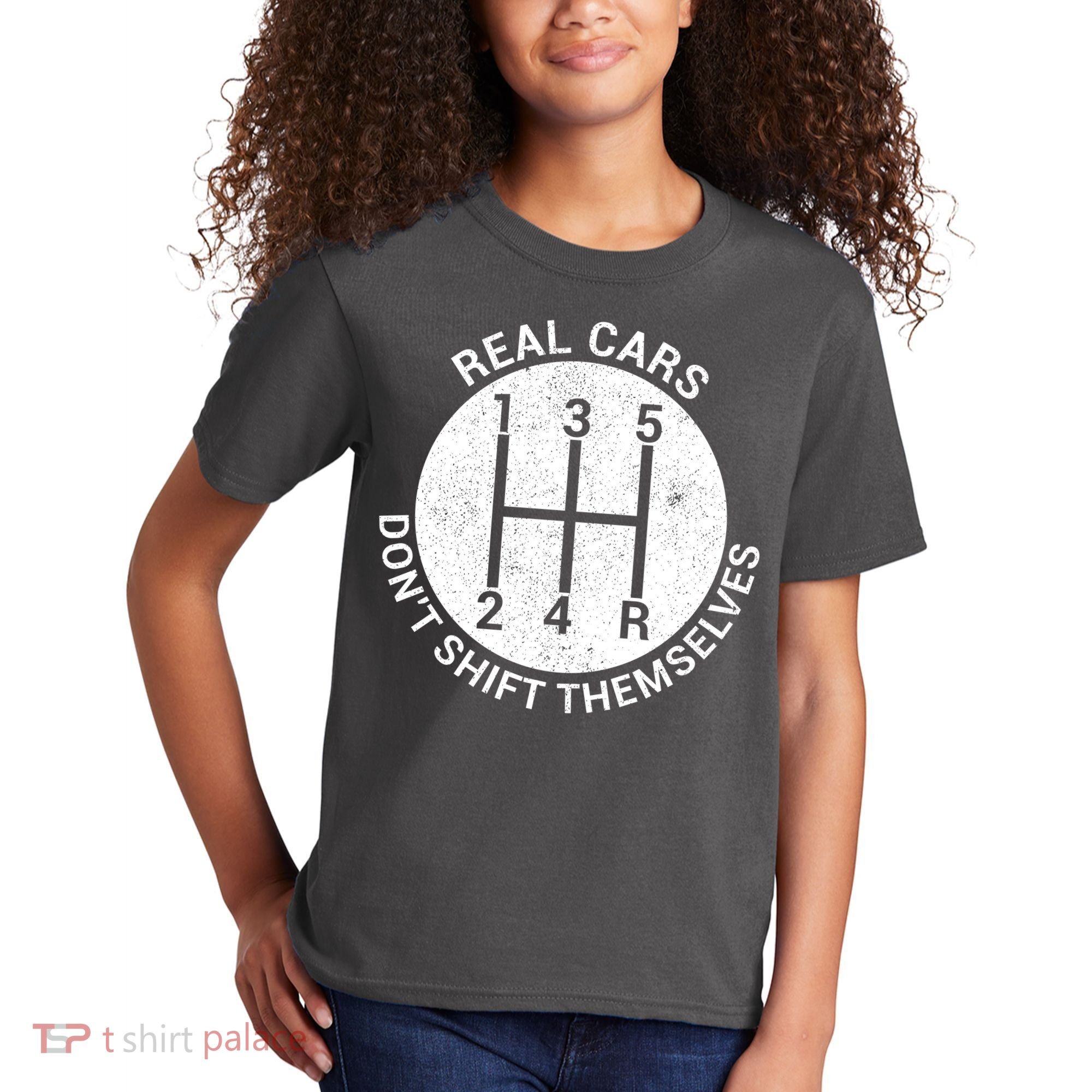 Funny Car Stick Shift Kids T-Shirt