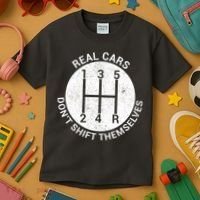 Funny Car Stick Shift Kids T-Shirt thumb 3